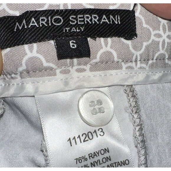Mario Serrani Italy Chino Shorts Women’s Size 6 Rayon Blend Stretch‎ Pockets - Picture 9 of 11
